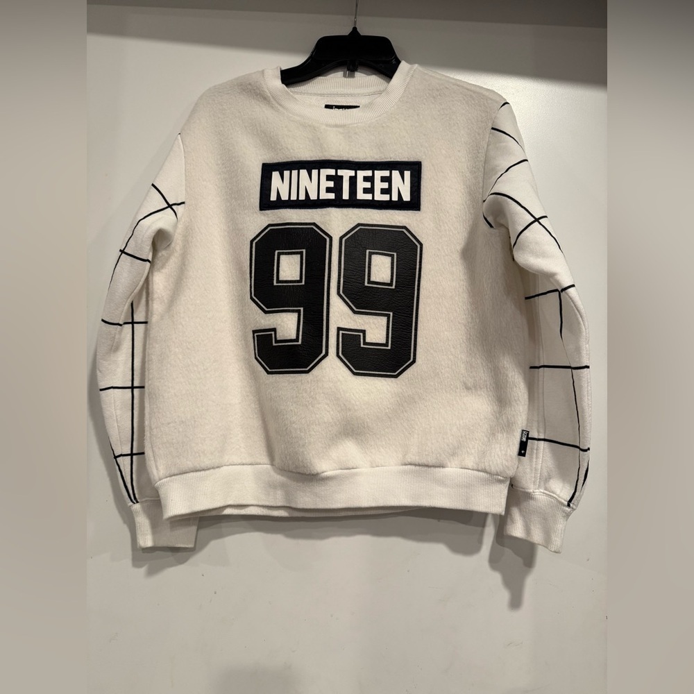 Izzue IT Hong Kong 1999 Print Patch Grid Sleeves Asian Streetwear Jacket Size M